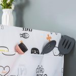 Microwave Oven Cover Dust Oil Proof Water Proof Microwave Oven Protector Cover for Home Kitchen - Double Pocket Microwave Protective Cover - Image 4