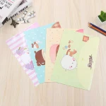 Plastic Envelopes Poly Envelopes, A4 Size Cute Pattern File Folders with Buckle Closure, Filing Envelopes for School/Home/Office - Image 2