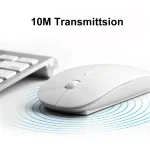2.4G Wireless Mouse Slim Mouse 1600 DPI Optical Mouse with USB Receiver Wireless Gaming Mice For Mac Computer PC Laptop Desktop - Image 2