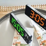 Voice Control Digital Alarm Clock Temperature Dual Alarm Snooze Desktop Table Clock Night Mode 12/24H LED Clock Watch Desk - Image 3