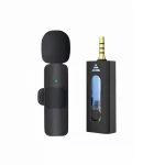 Wireless K35 Lavalier Lapel Microphone Omnidirectional Bluetooth 5.3 K35 Condenser Mic Noise Reduction Portable