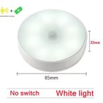 Night Light Motion Sensor Light USB LED Lamp With Switch Rechargeable Inductor Lights For Kitchen Stairs Hallway Closet Bedroom